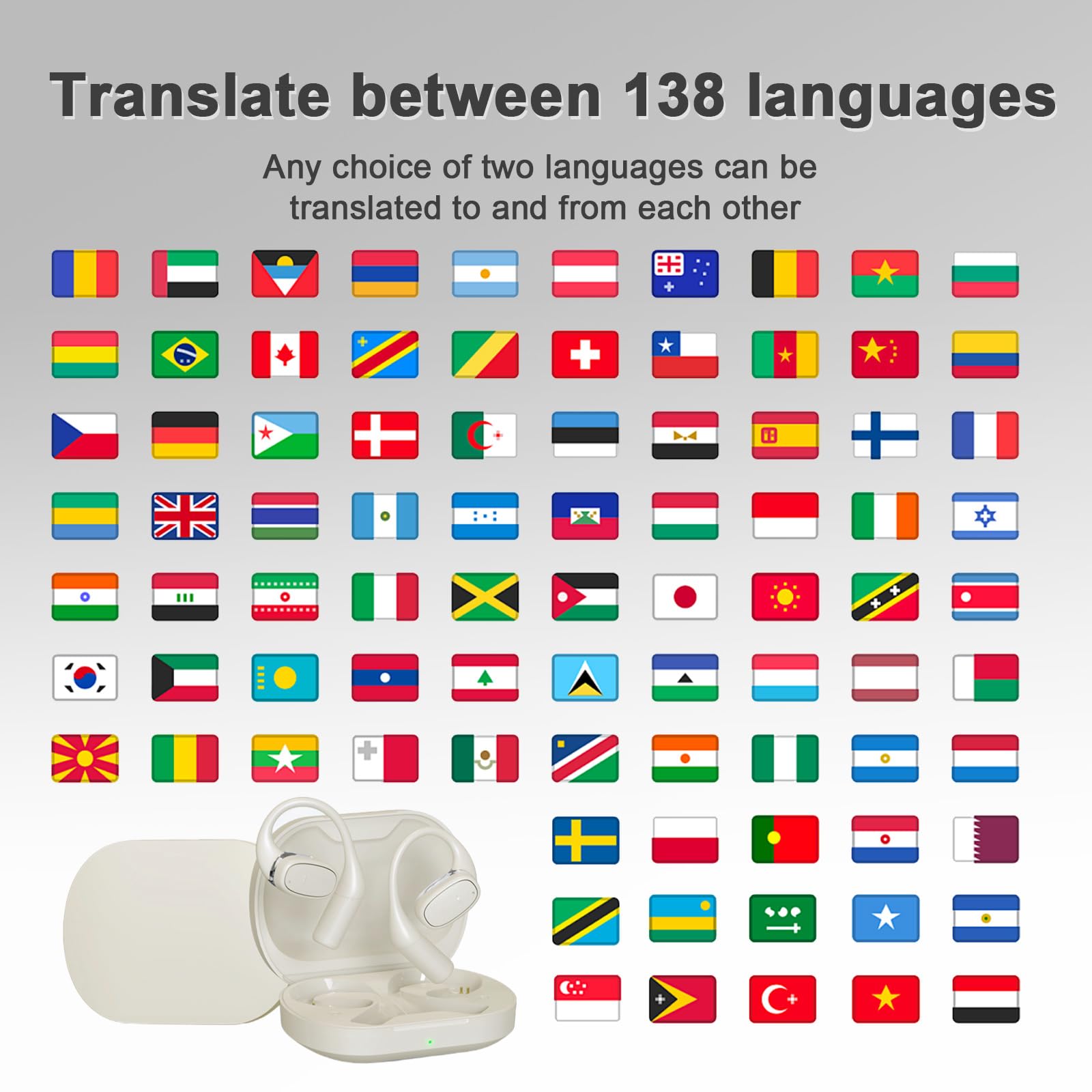 Auriculares de traducción en tiempo real, 3 en 1 - Imagen 3