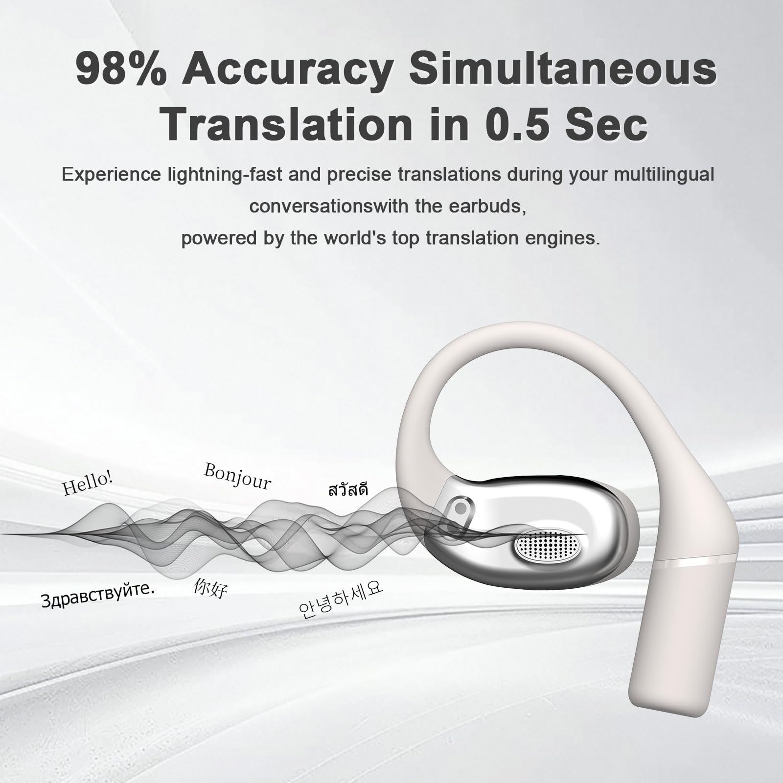 Auriculares de traducción en tiempo real, 3 en 1 - Imagen 8