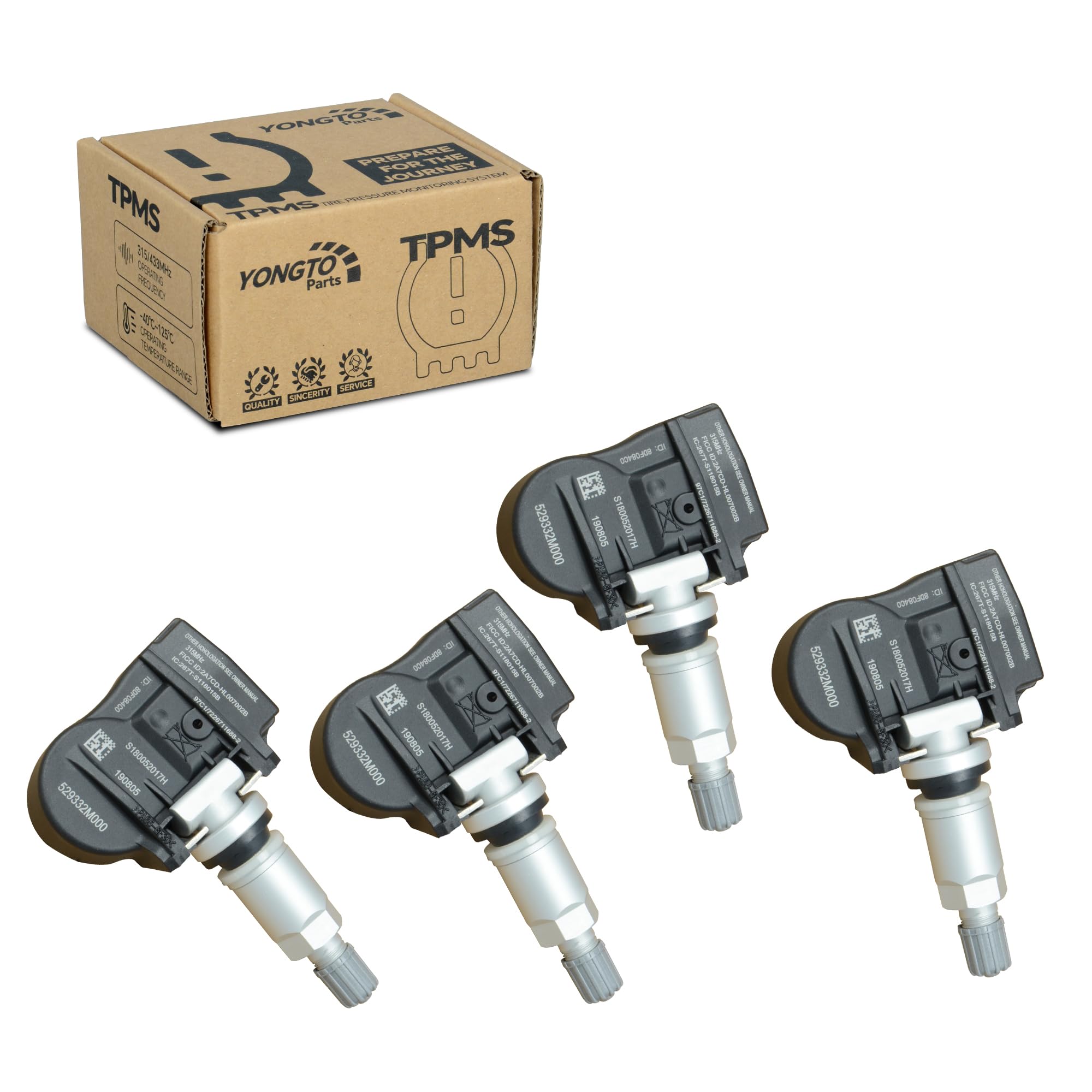 Sensor TPMS Yongtoparts 529332M000 Compatible con Hyundai