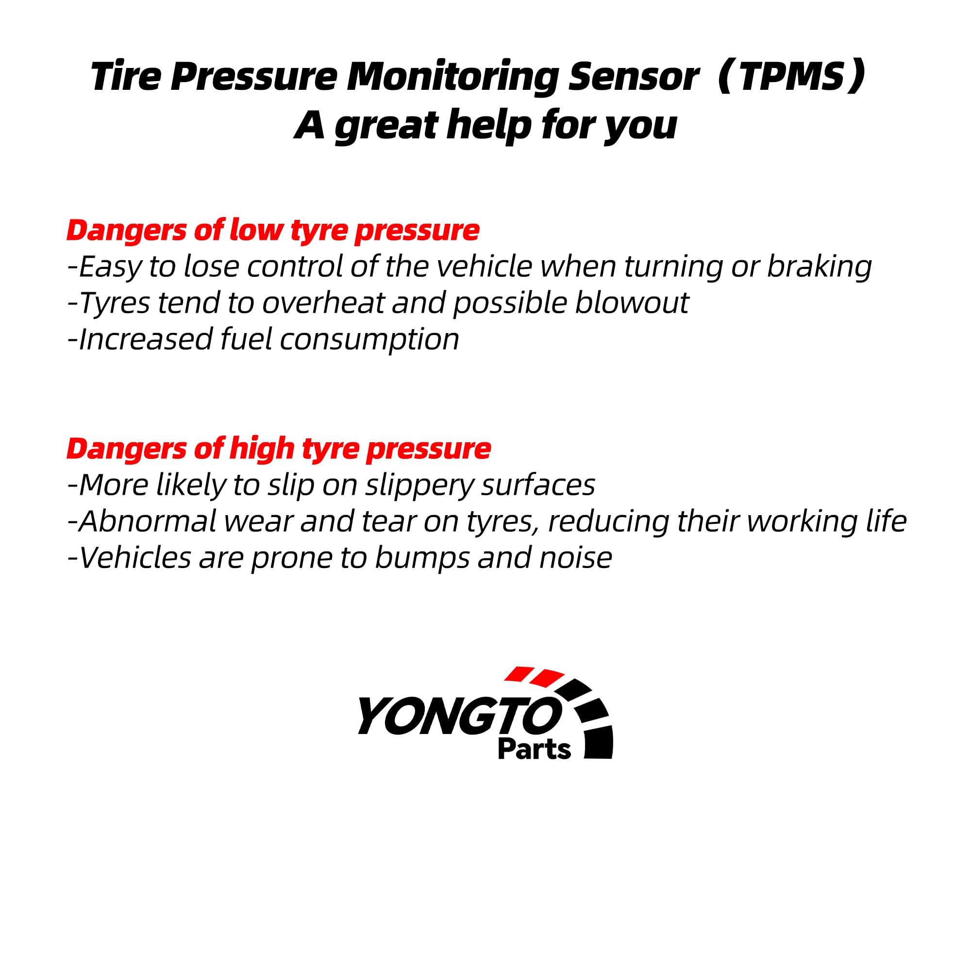 Yongtoparts Sensor TPMS 40700-JA01B Compatible con Infiniti - Imagen 6