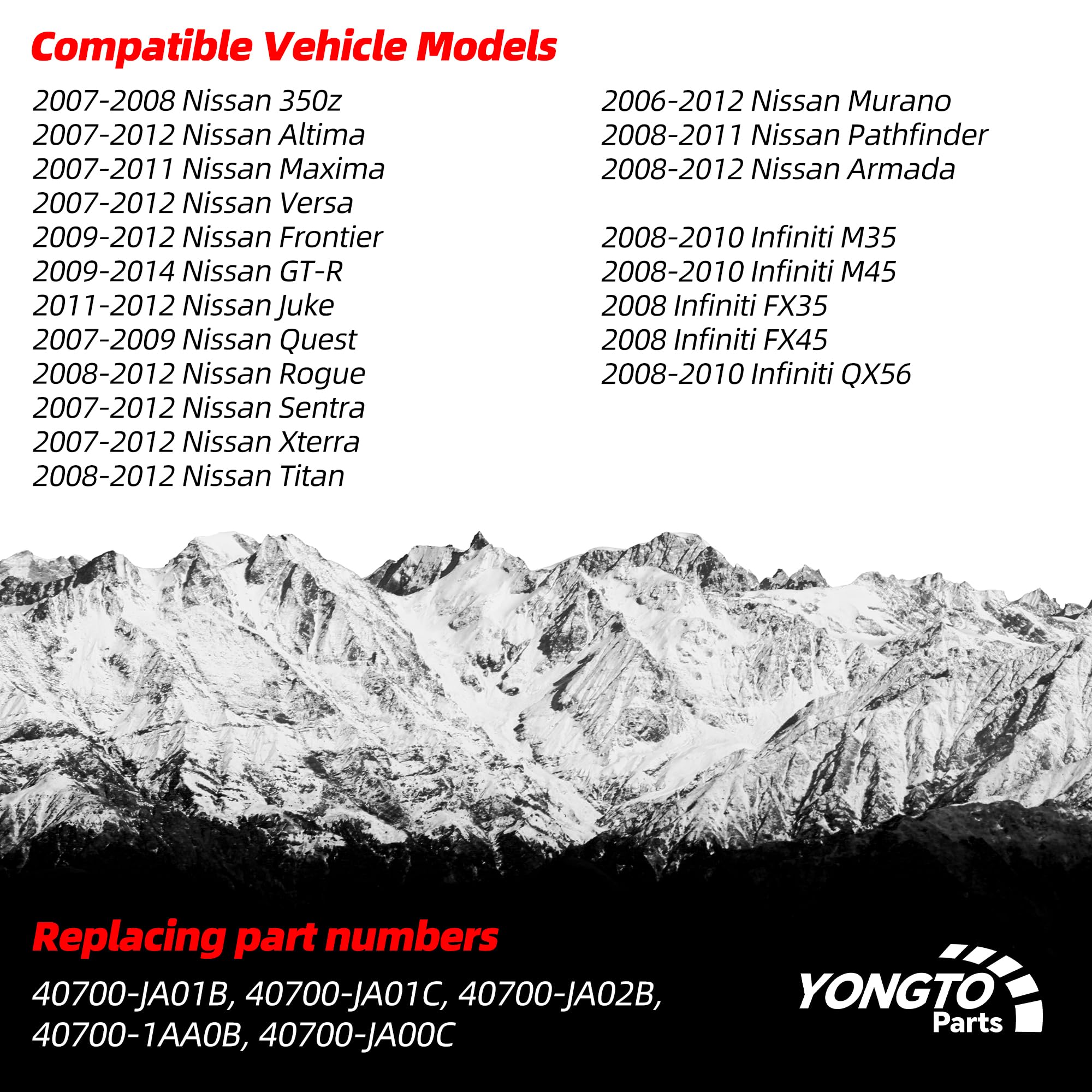 Yongtoparts Sensor TPMS 40700-JA01B Compatible con Infiniti - Imagen 3