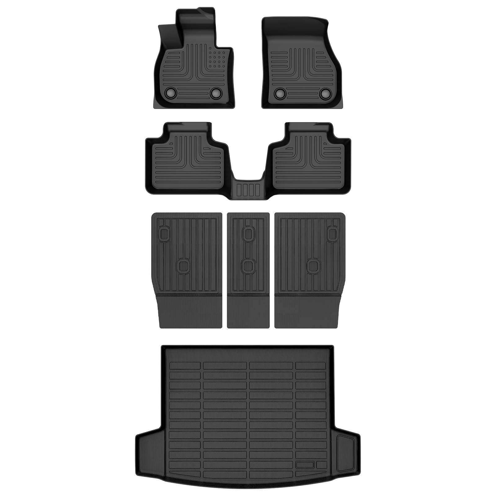 Juego de tapetes para piso y protector de carga detrás de