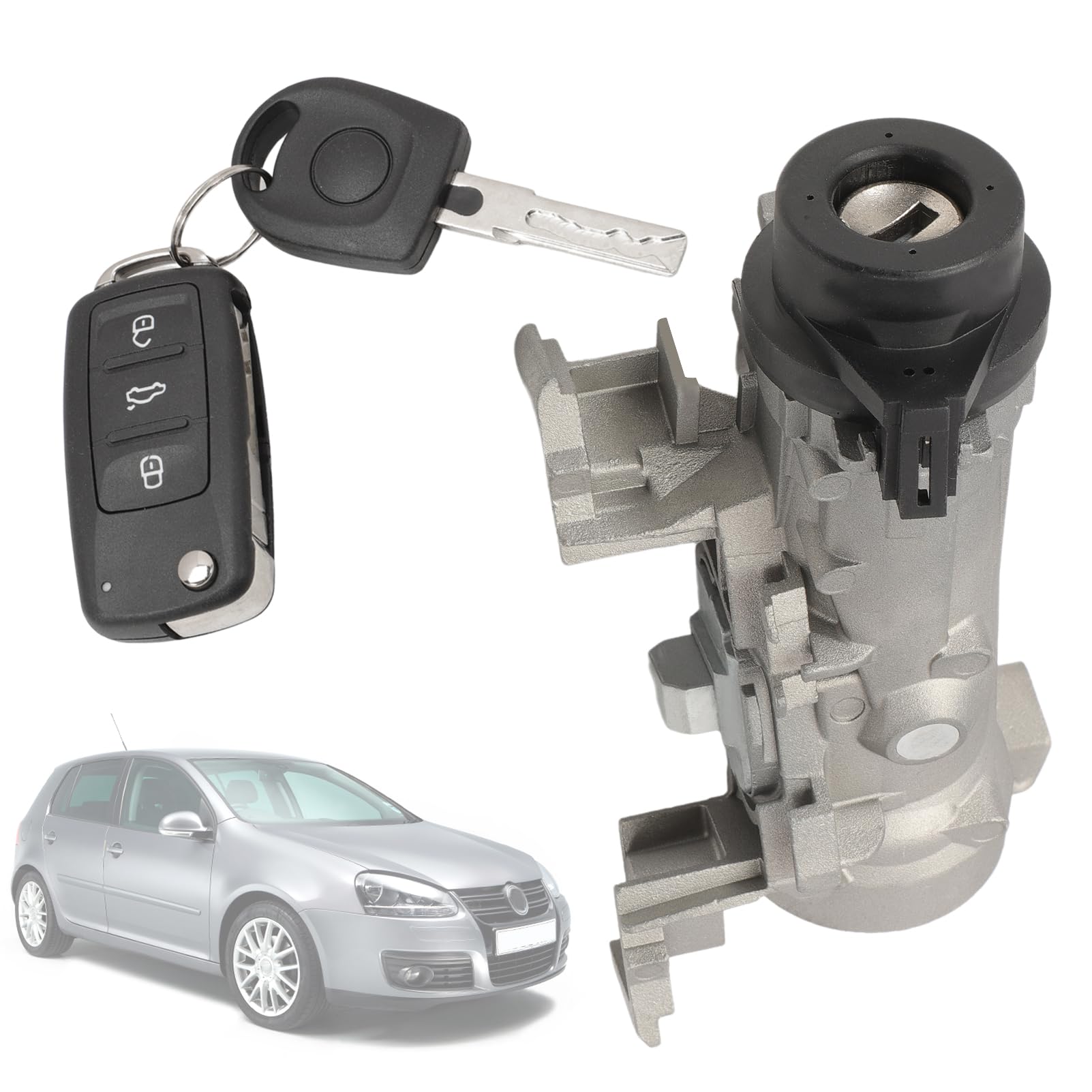 Cilindro de cerradura de encendido 1K0905851B con llave de