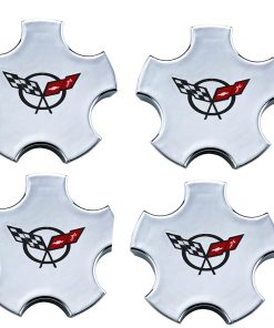 Conjunto de 4 Tapas de Rueda Bandera C5 para Corvette Z06