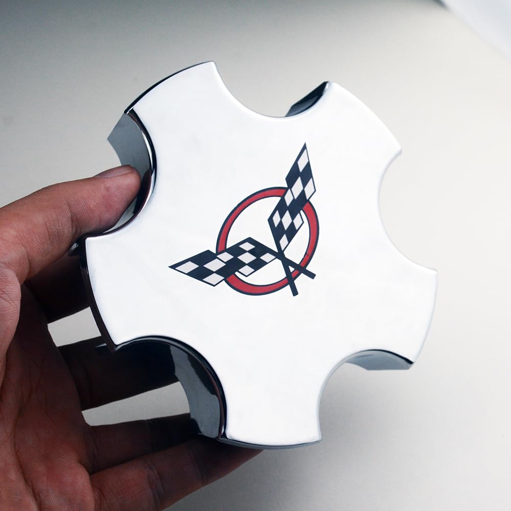 Paquete de 4 tapas de rueda de bandera C5 para Corvette Z06 - Imagen 3