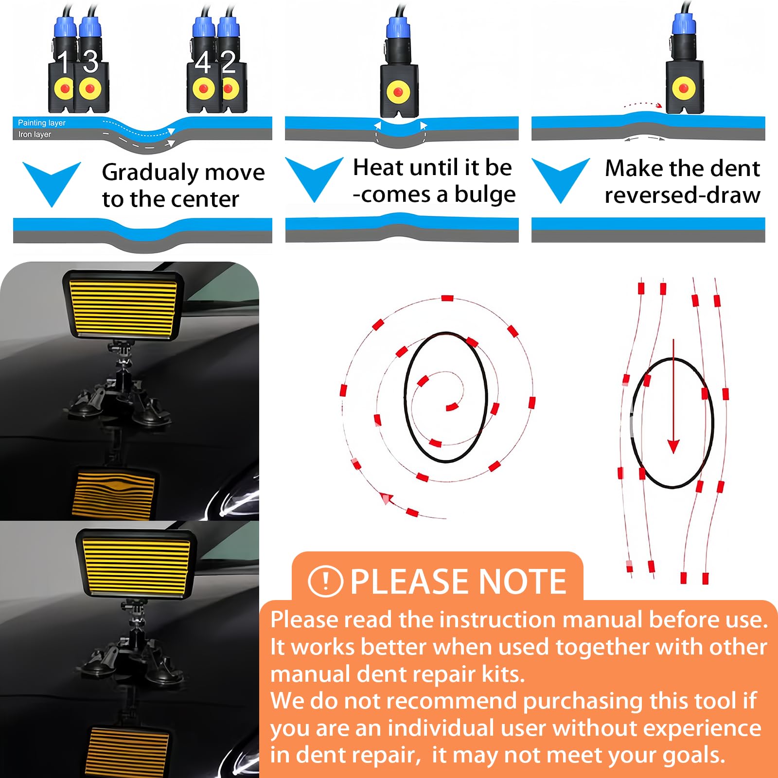 Kit de máquina de calentador de inducción portátil de - Imagen 4