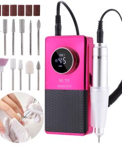 Máquina de Taladro de Uñas Eléctrico -Rojo