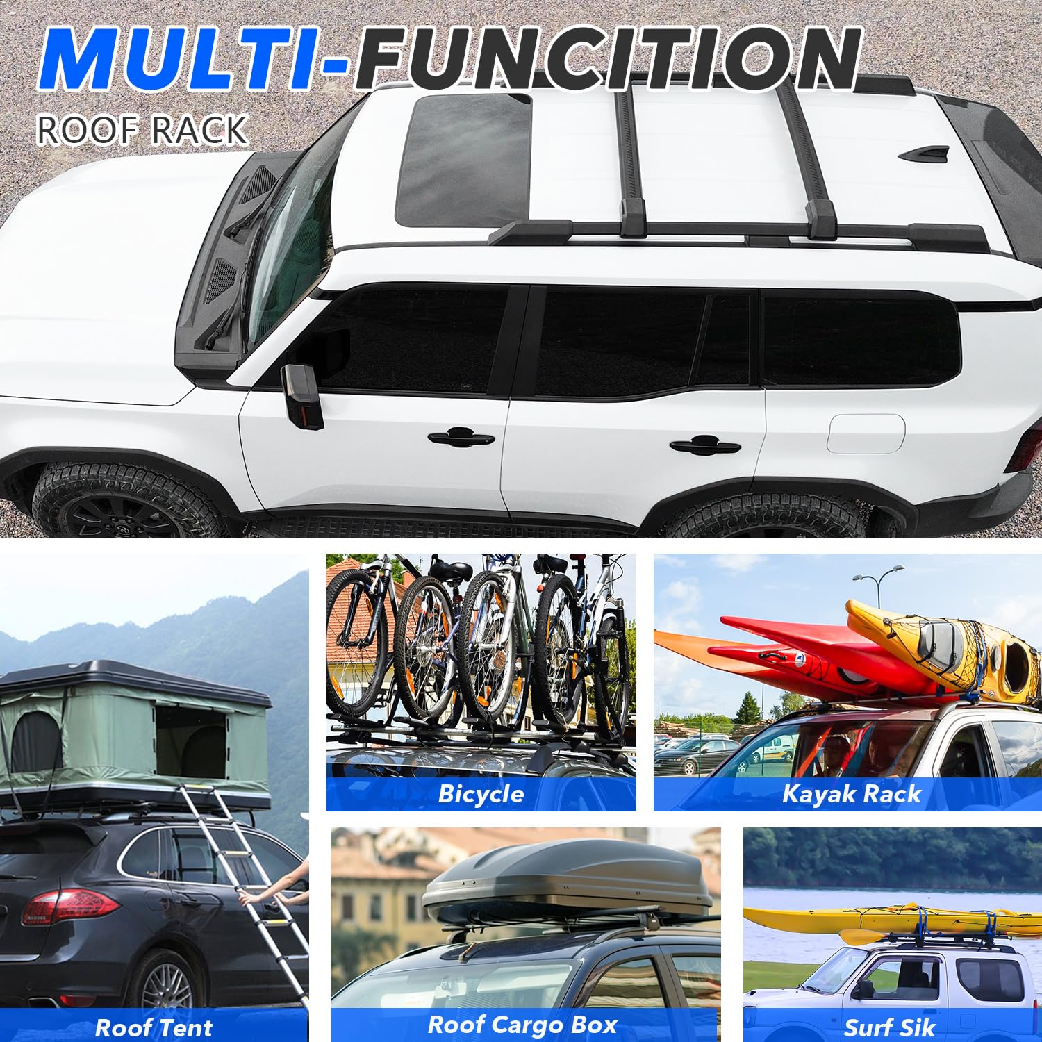 Barras transversales de techo para Toyota Land Cruiser - Imagen 5