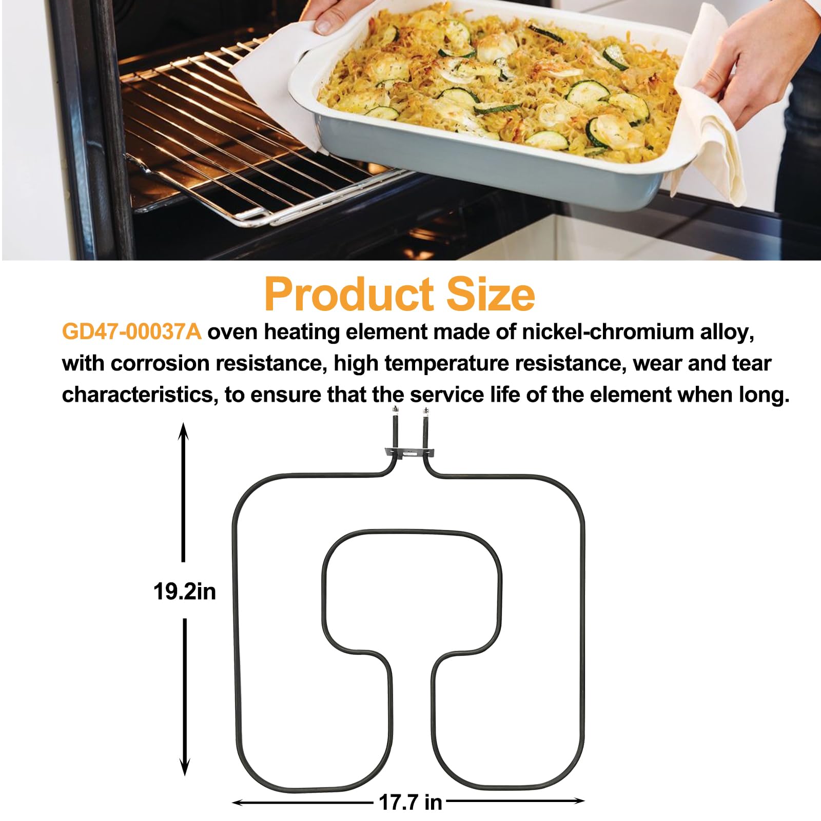 Elemento de Horneado Ktxzxdr DG47-00037A Compatible con - Imagen 4