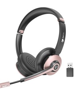 Auriculares inalámbricos con micrófono -Rosa
