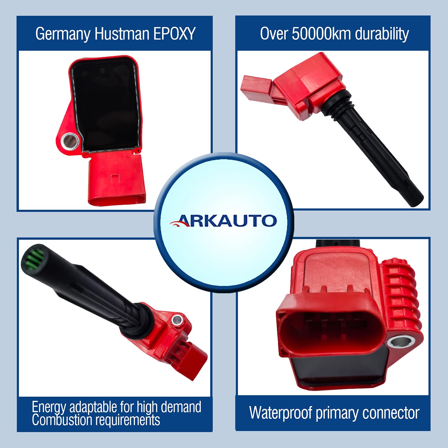 ARKAUTO Juego de 4 bobinas de encendido de rendimiento - Imagen 3