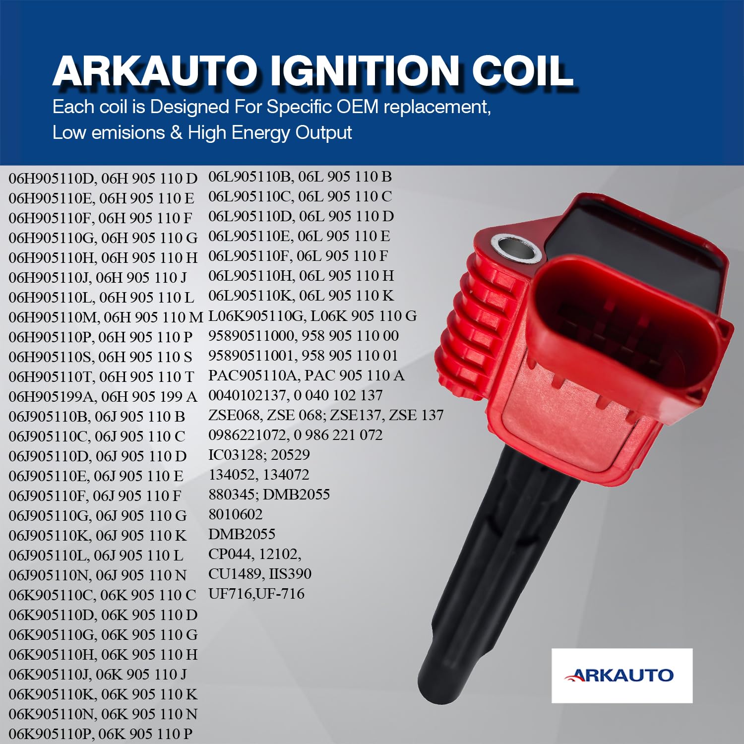 ARKAUTO Juego de 4 bobinas de encendido de rendimiento - Imagen 5