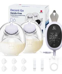 Extractor de Leche D6, Ultra-Ligero Portátil sin Manos con