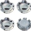 4pcs Tapas de Centro de Rueda de Aluminio Pulido para Chevy