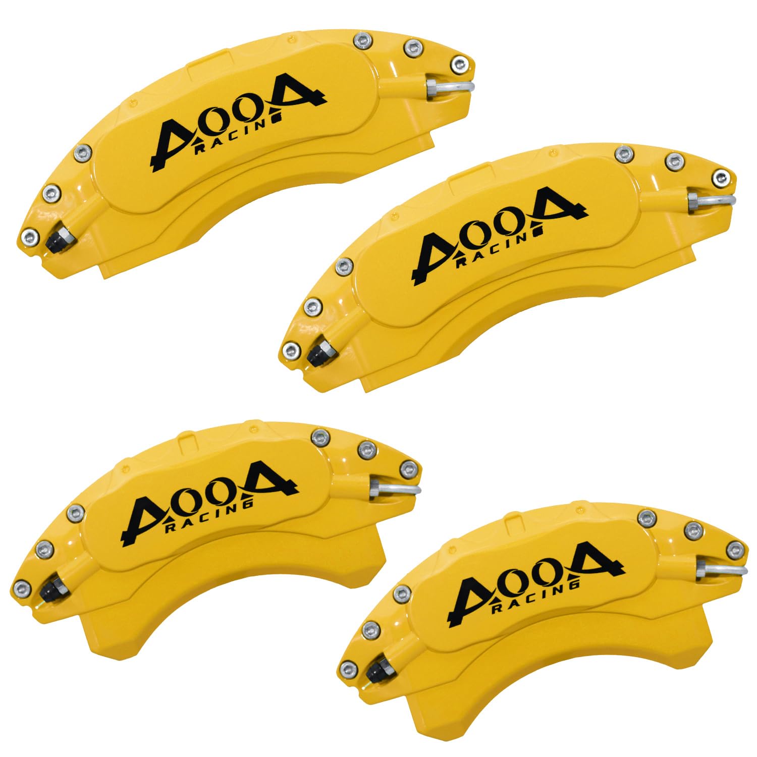 Cubiertas de Pinza de Freno AOOA Amarillo Con Logo Negro
