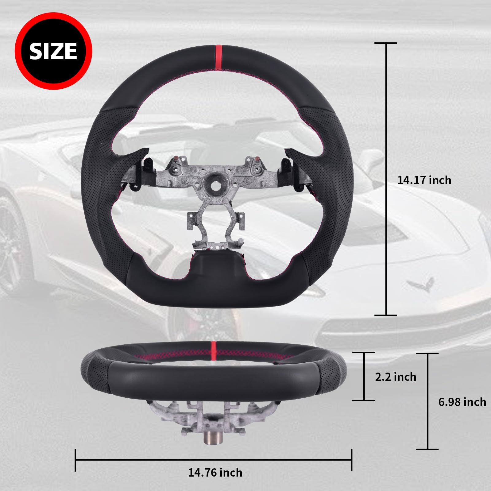 Volante de cuero completo LFEVOCSI para Infiniti G37 G37X - Imagen 7