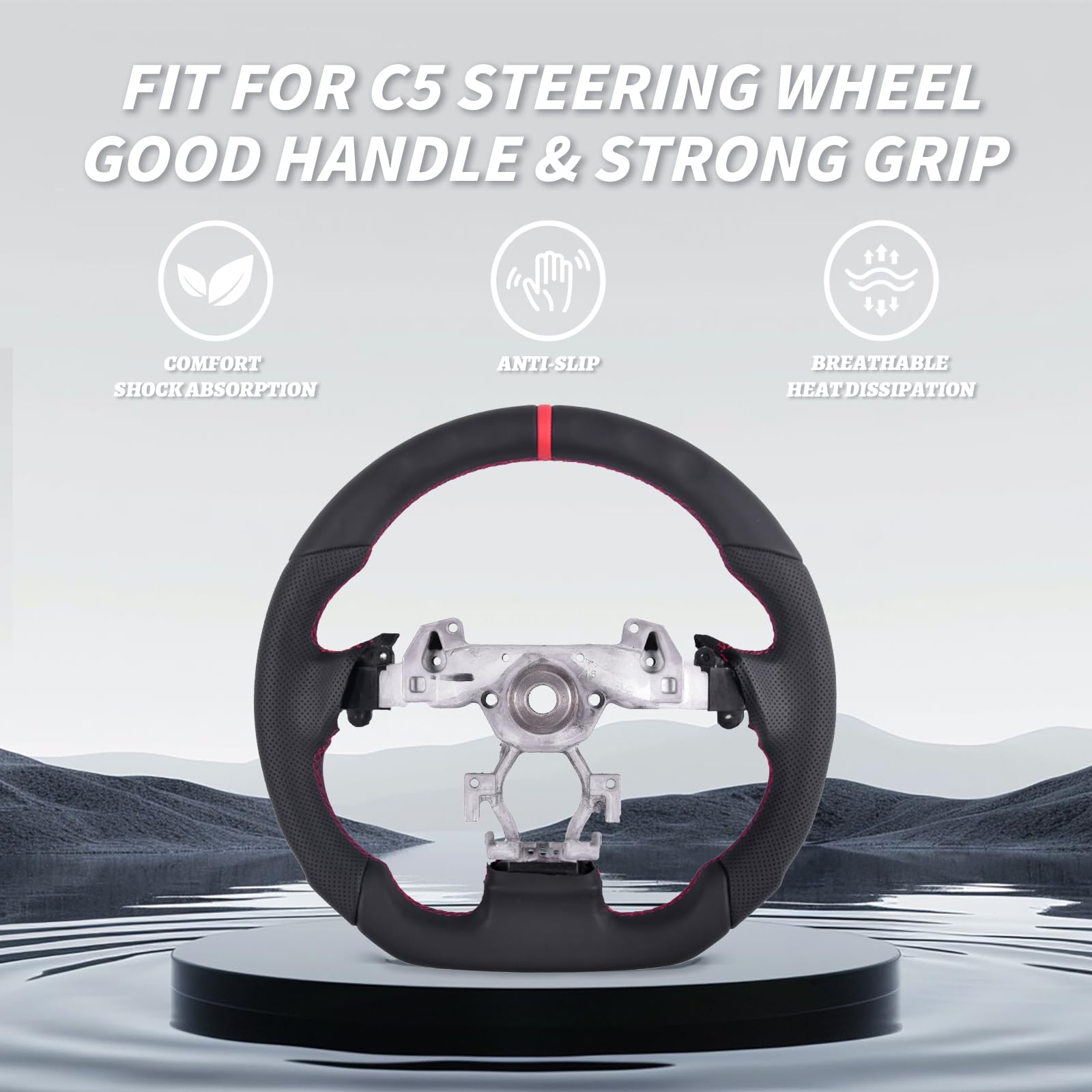 Volante de cuero completo LFEVOCSI para Infiniti G37 G37X - Imagen 6