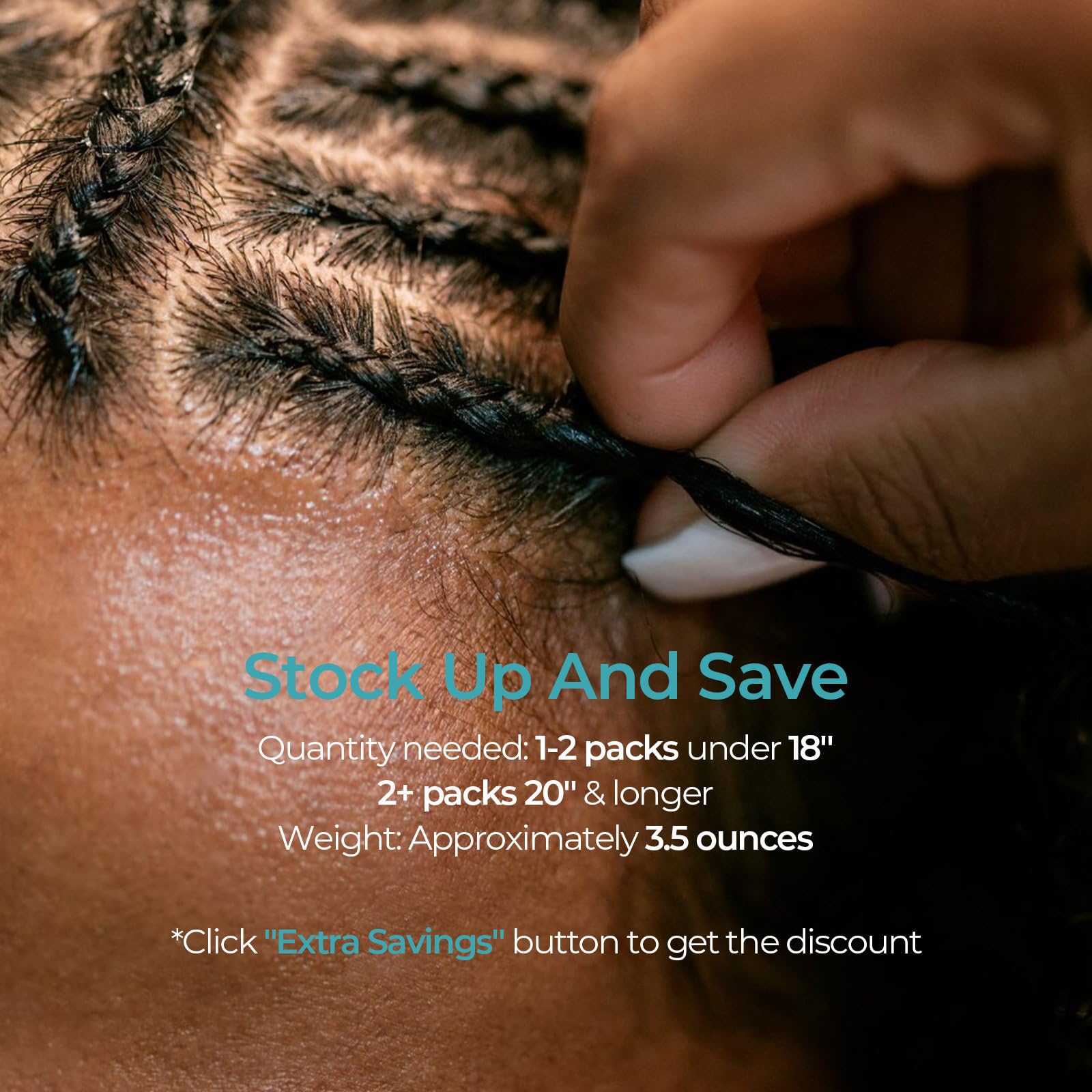 Cabello Humano Ondulado para Trenzas Boho sin Nudo Salón - Imagen 6