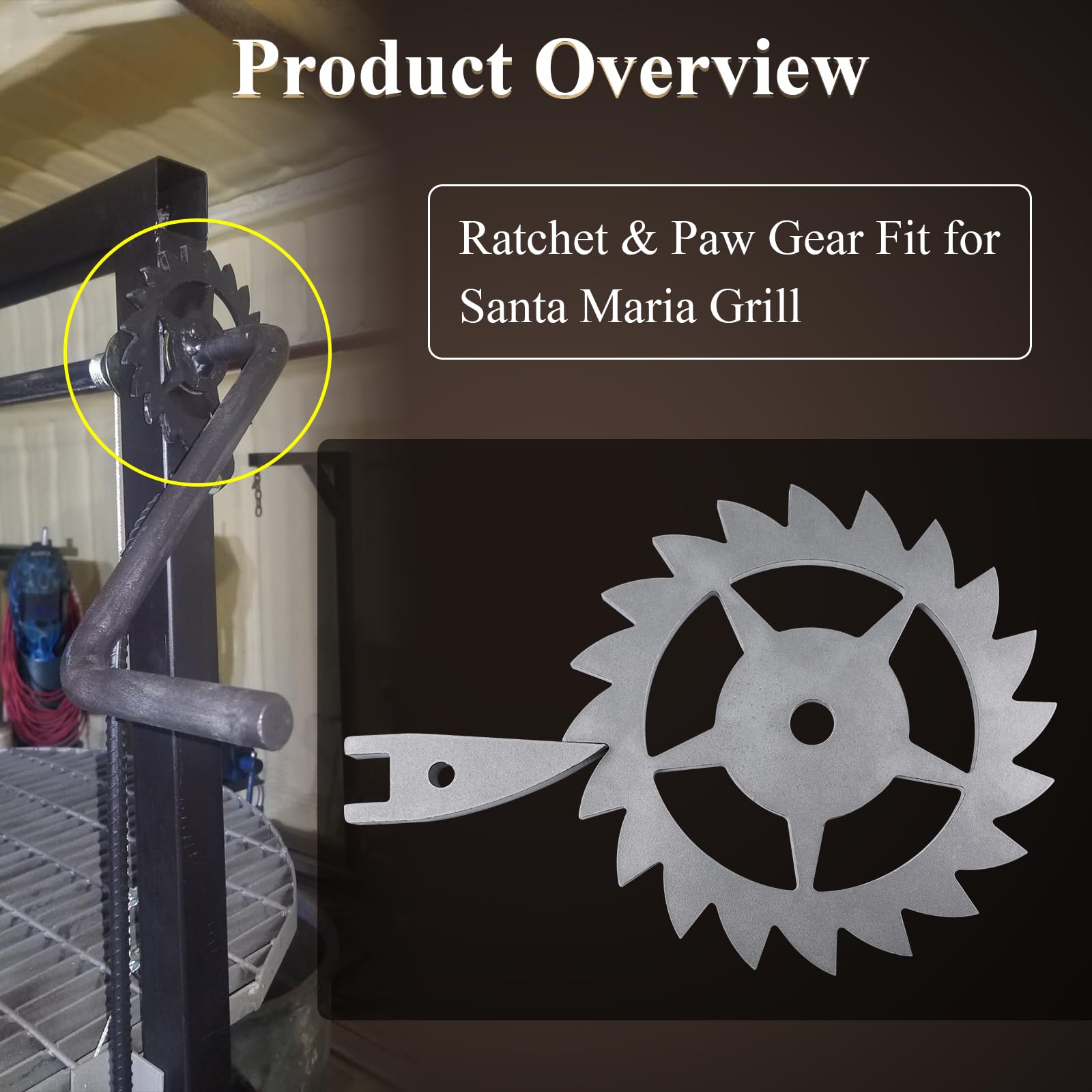 Ratchet & Paw para Parrilla Santa Maria, Compatible con - Imagen 3