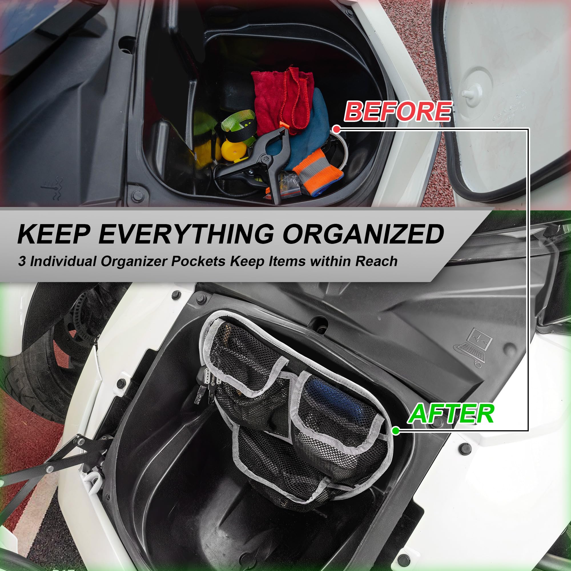 Organizador de maletero lateral Proyoureye para Can Am - Imagen 5