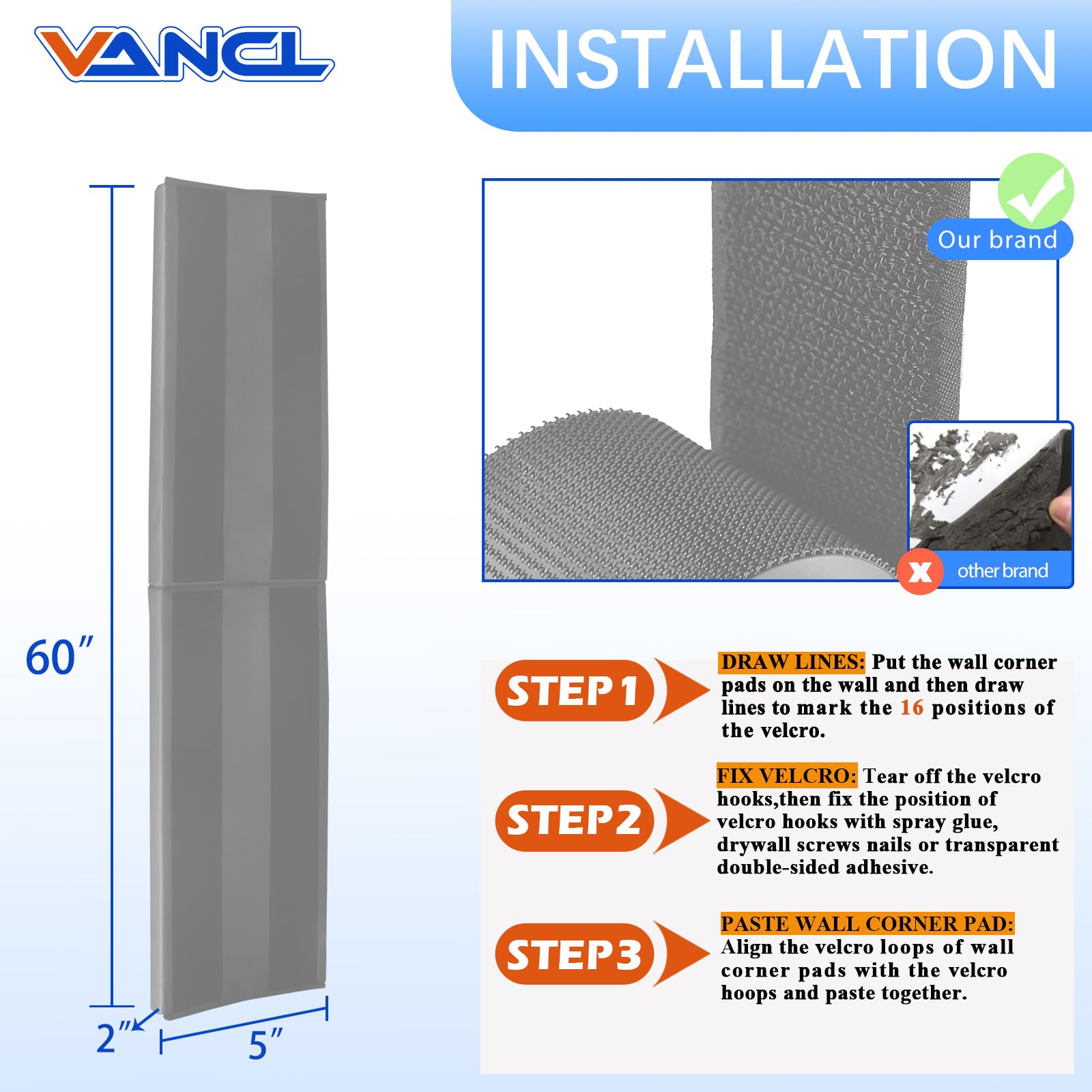 VANCL Wall Corner Padding Protector de Esquinas de Pared - Imagen 3