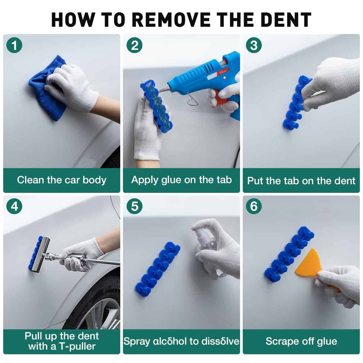 Kit de Reparación de Abolladuras para Coche, 135 Piezas con - Imagen 7