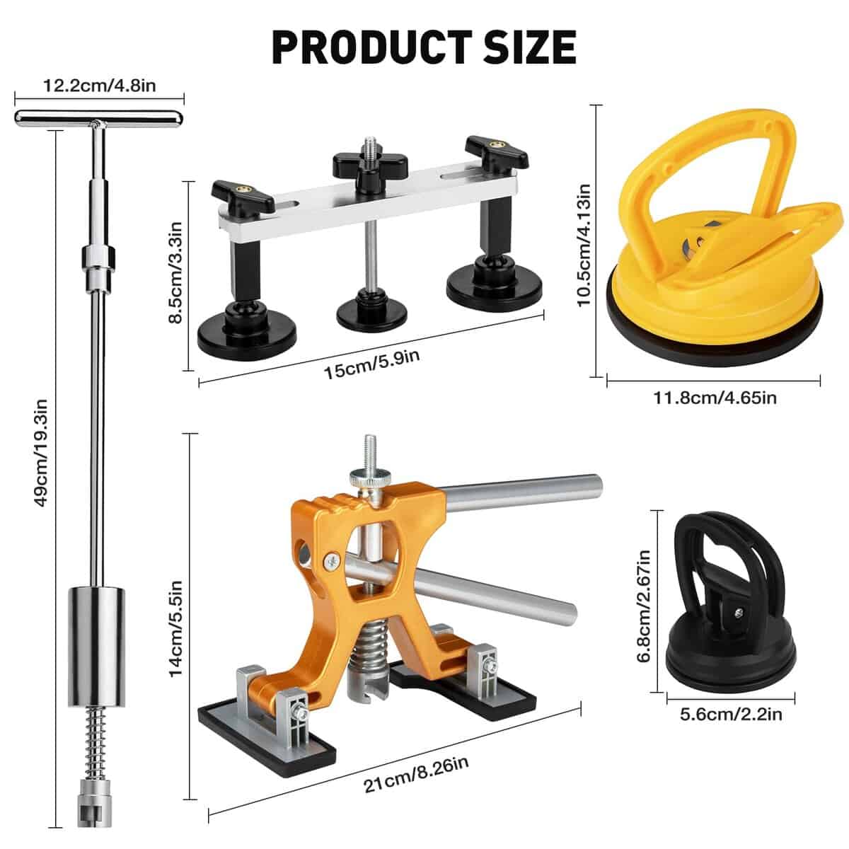 Kit de Reparación de Abolladuras para Coche, 135 Piezas con - Imagen 10