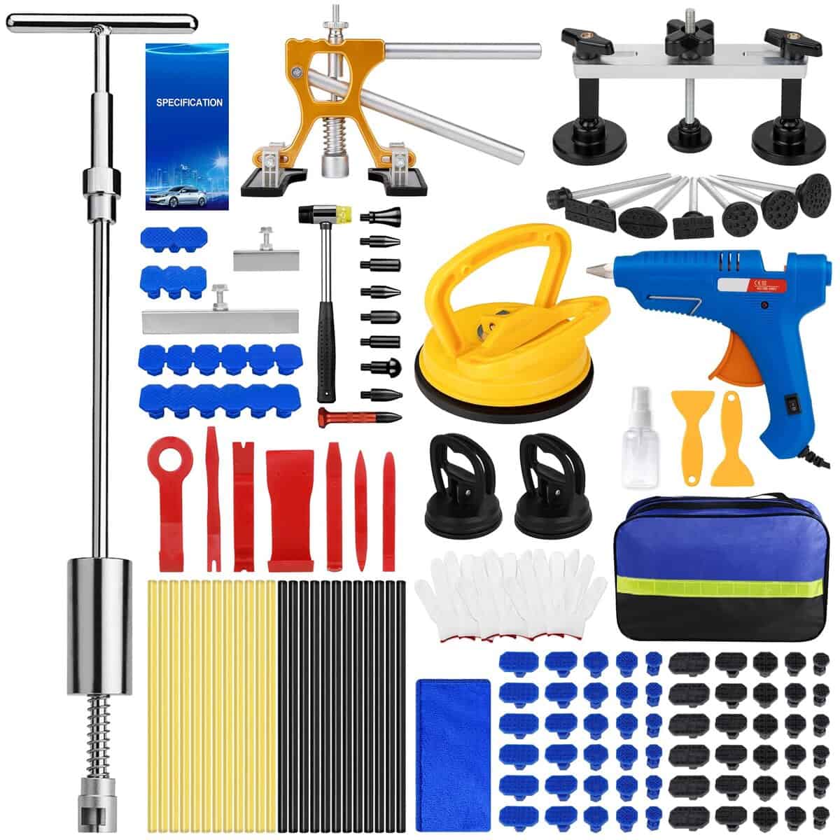 Kit de Reparación de Abolladuras para Coche, 135 Piezas con