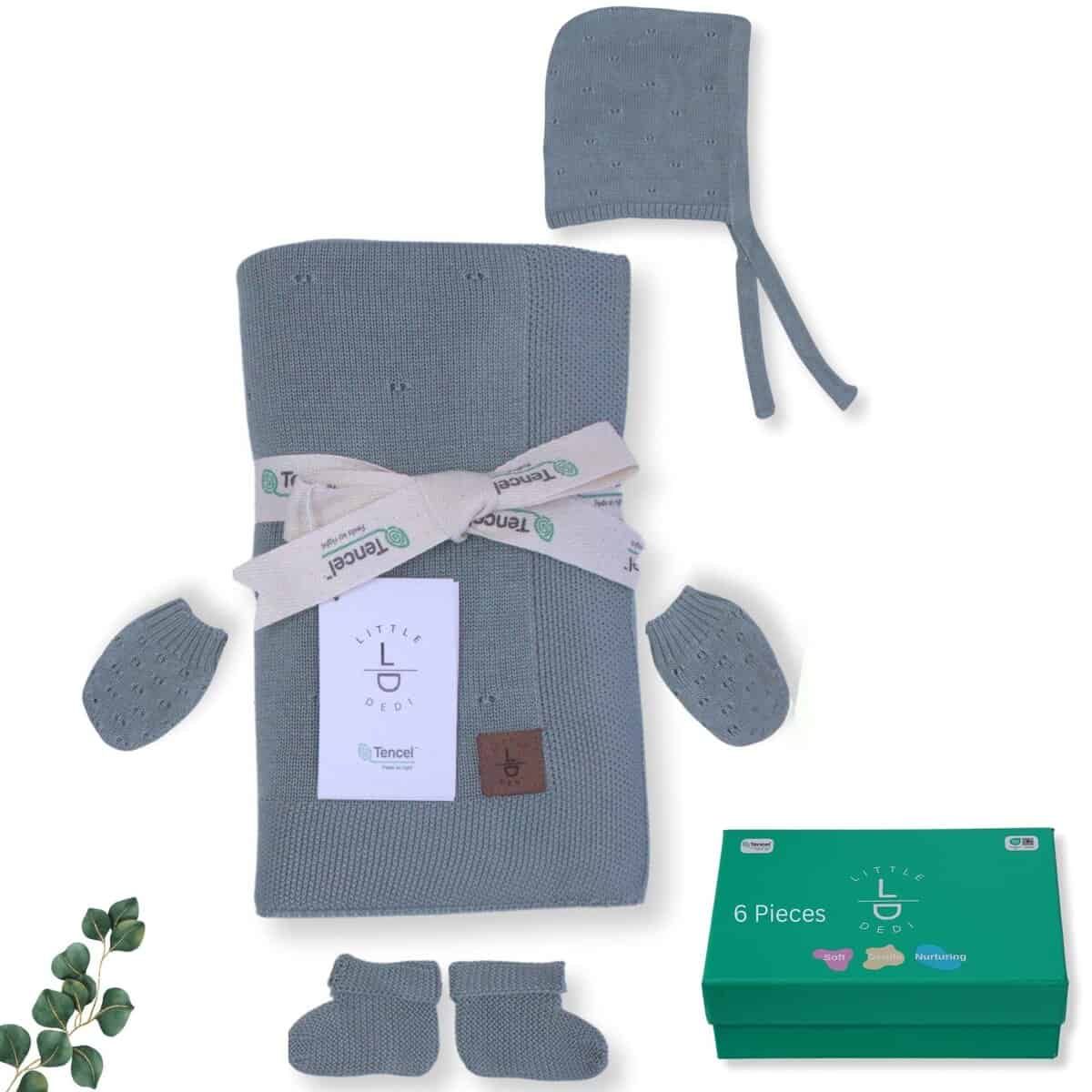 Set de regalo de cobija suave para bebé Little Dedi - - Imagen 9