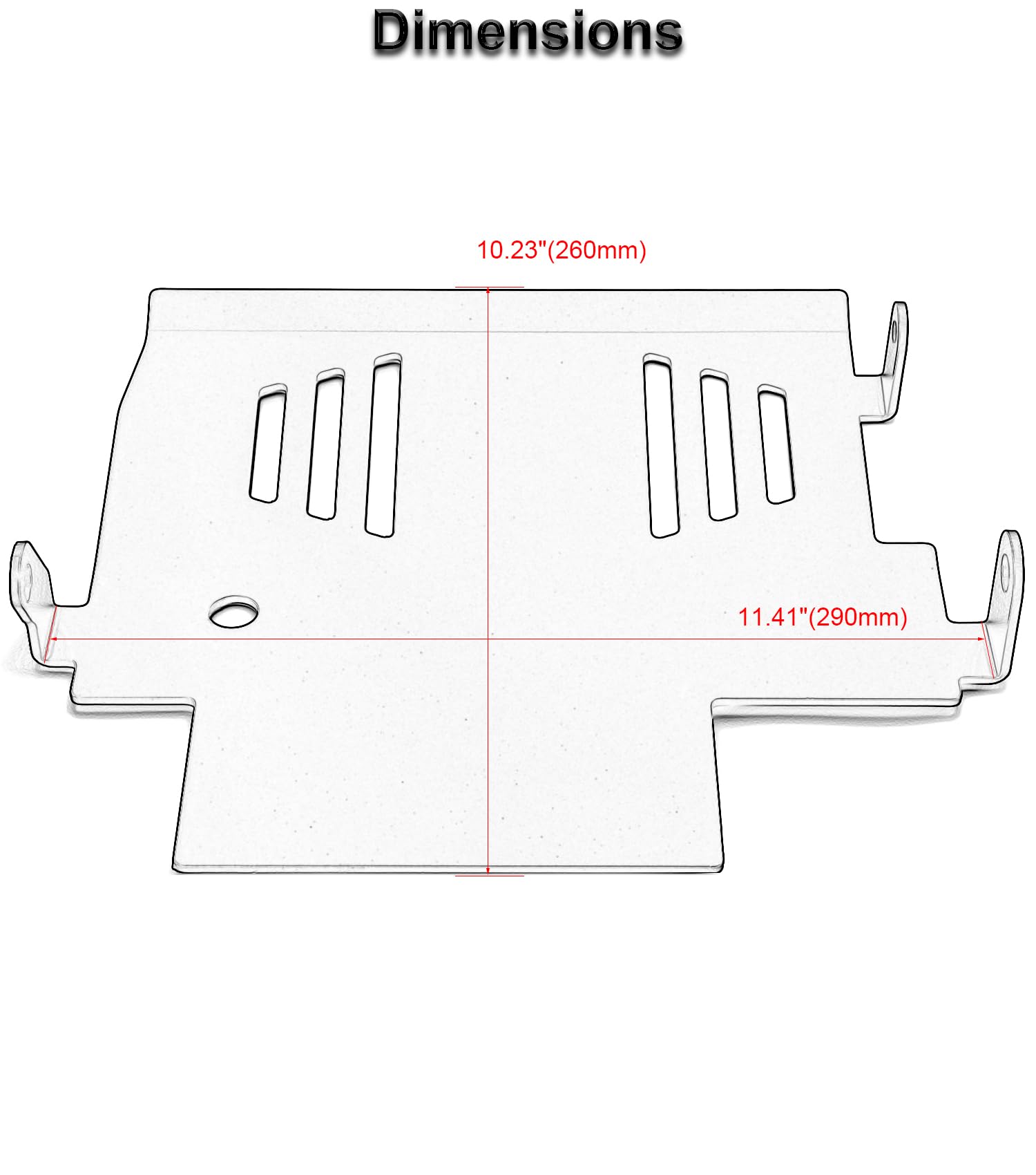 Skid Plate Extendido Protector Inferior del Motor Ajuste - Imagen 9