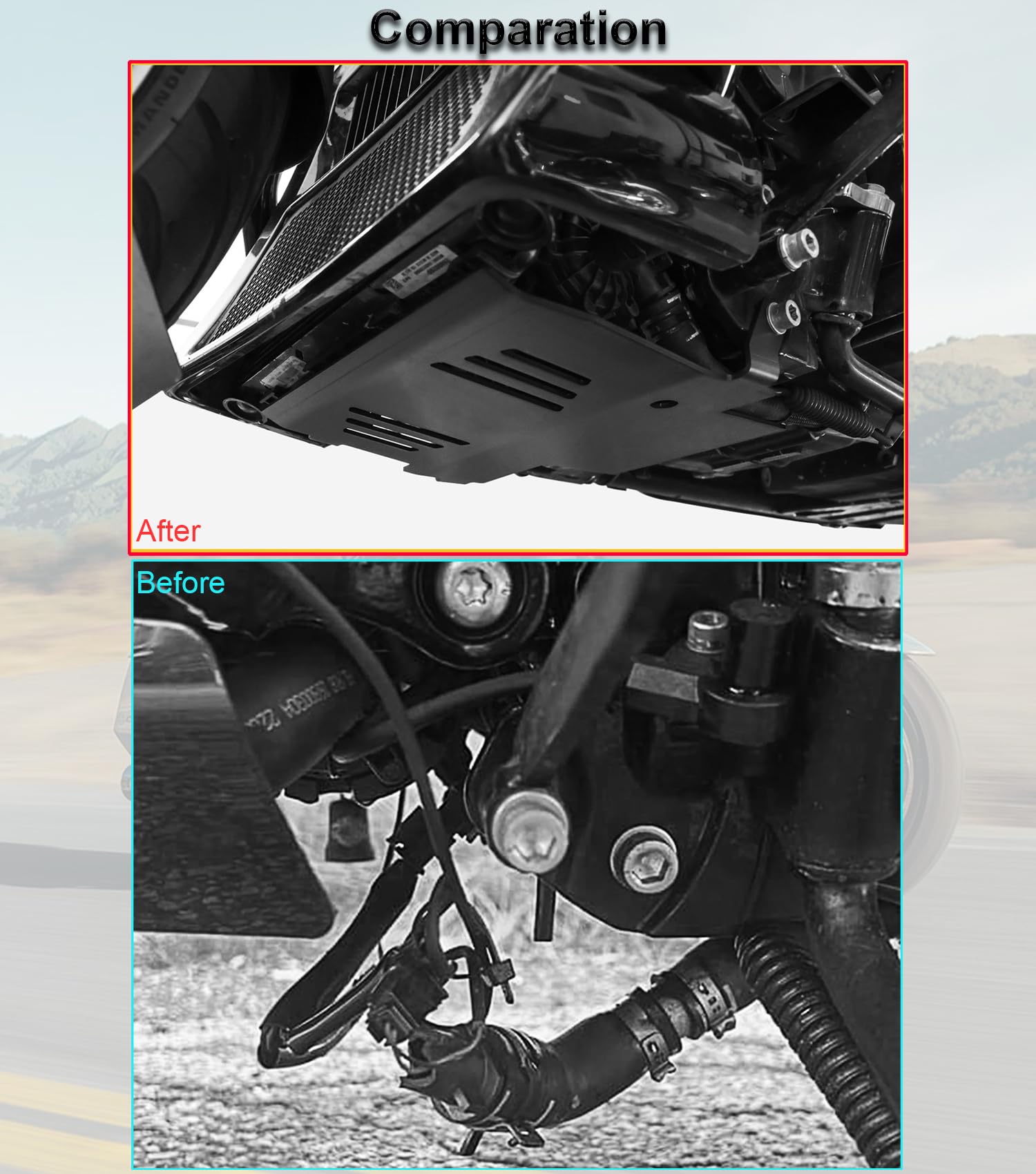 Skid Plate Extendido Protector Inferior del Motor Ajuste - Imagen 7