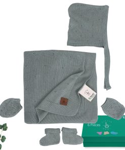 Set de Regalo Little Dedi Mantita Suave para Bebé Verde -