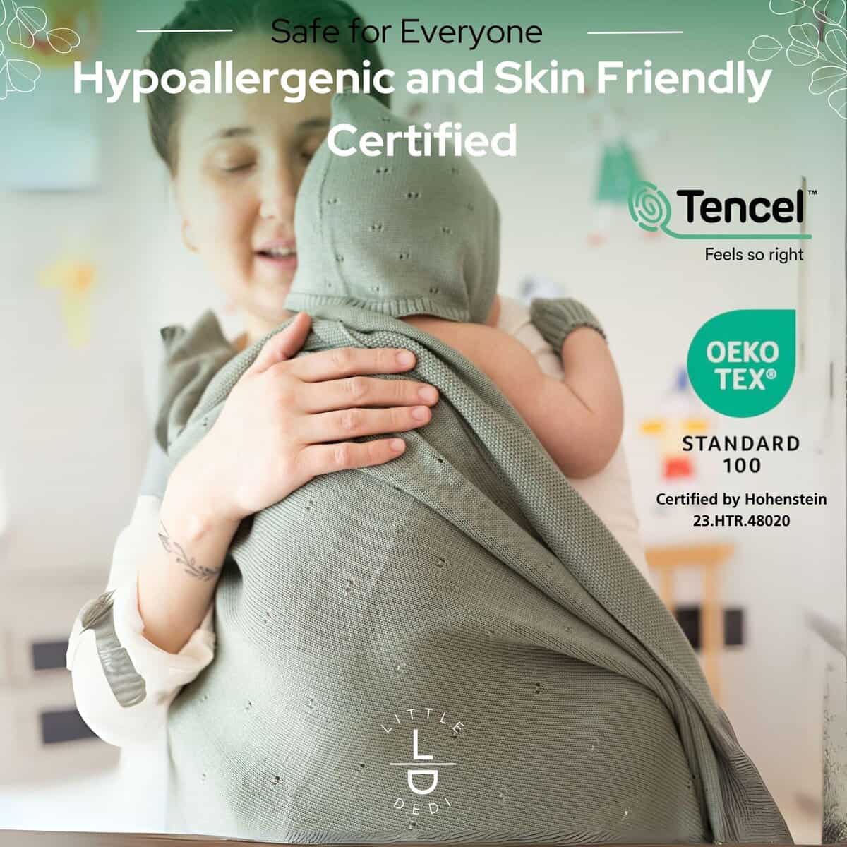 Set de Regalo Little Dedi Mantita Suave para Bebé Verde - - Imagen 4