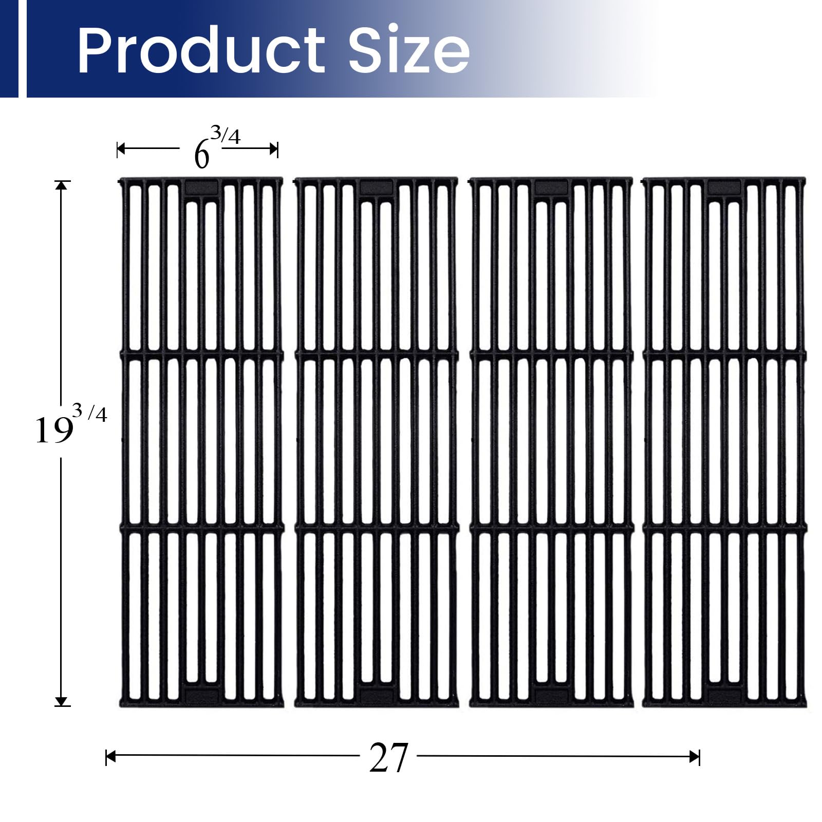 Shengyongh CC65051(4-Pack) 19 3/4" Rejillas de Hierro - Imagen 3