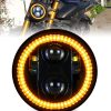 Faros LED amarillos HENGTUAOTO de 5.75 pulgadas para