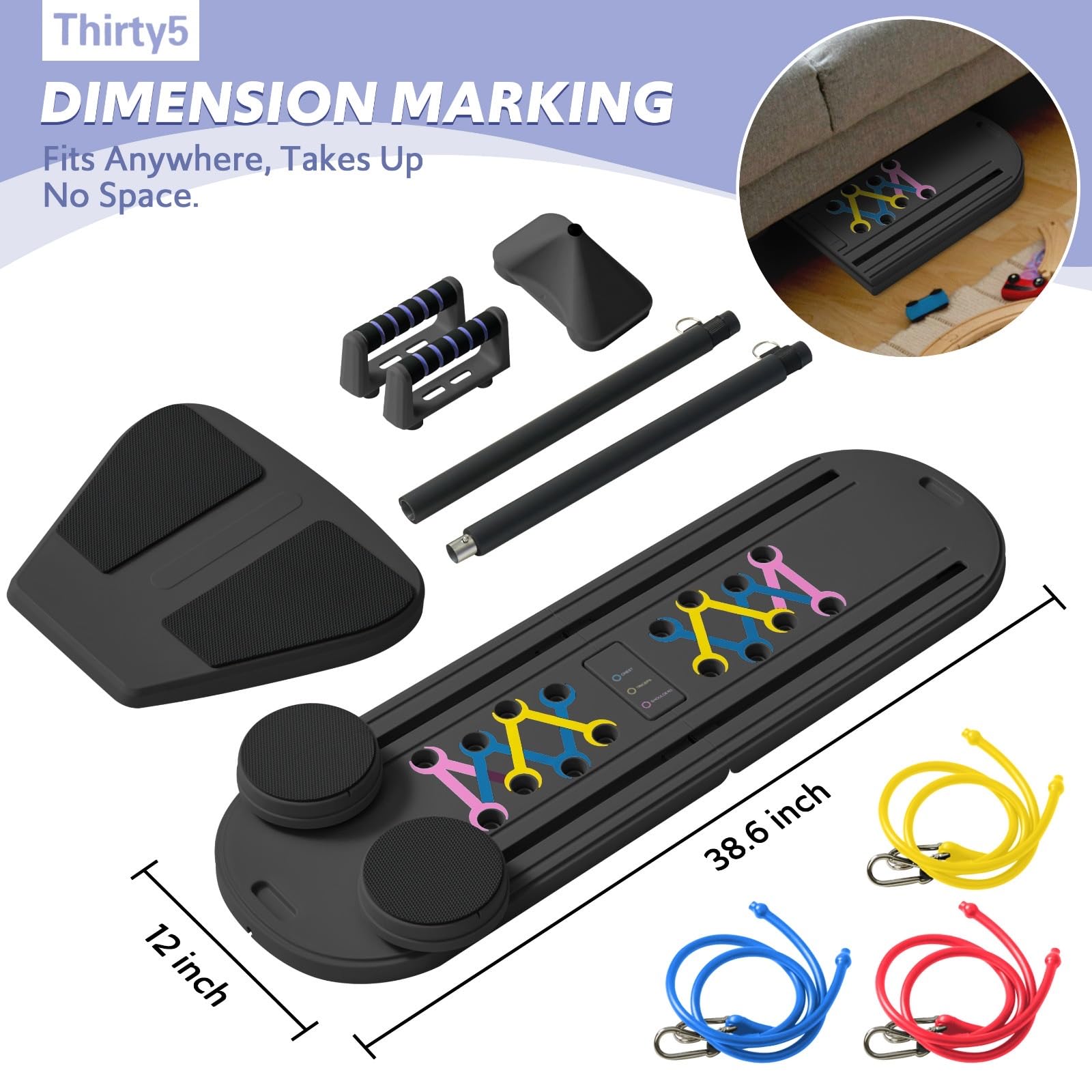 Tablero de Pilates Reformer - Set de Entrenamiento en Casa - Imagen 6