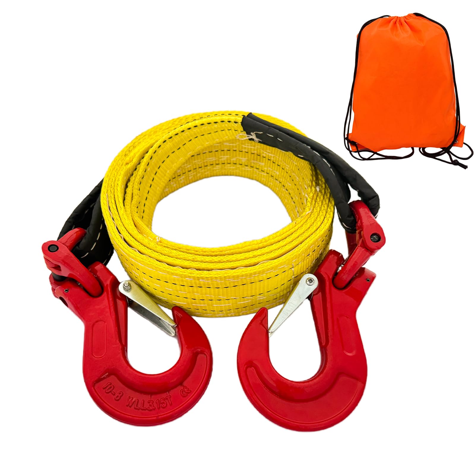 Cintas de Remolque HENBOW con Ganchos| 3" x 10' Correa de