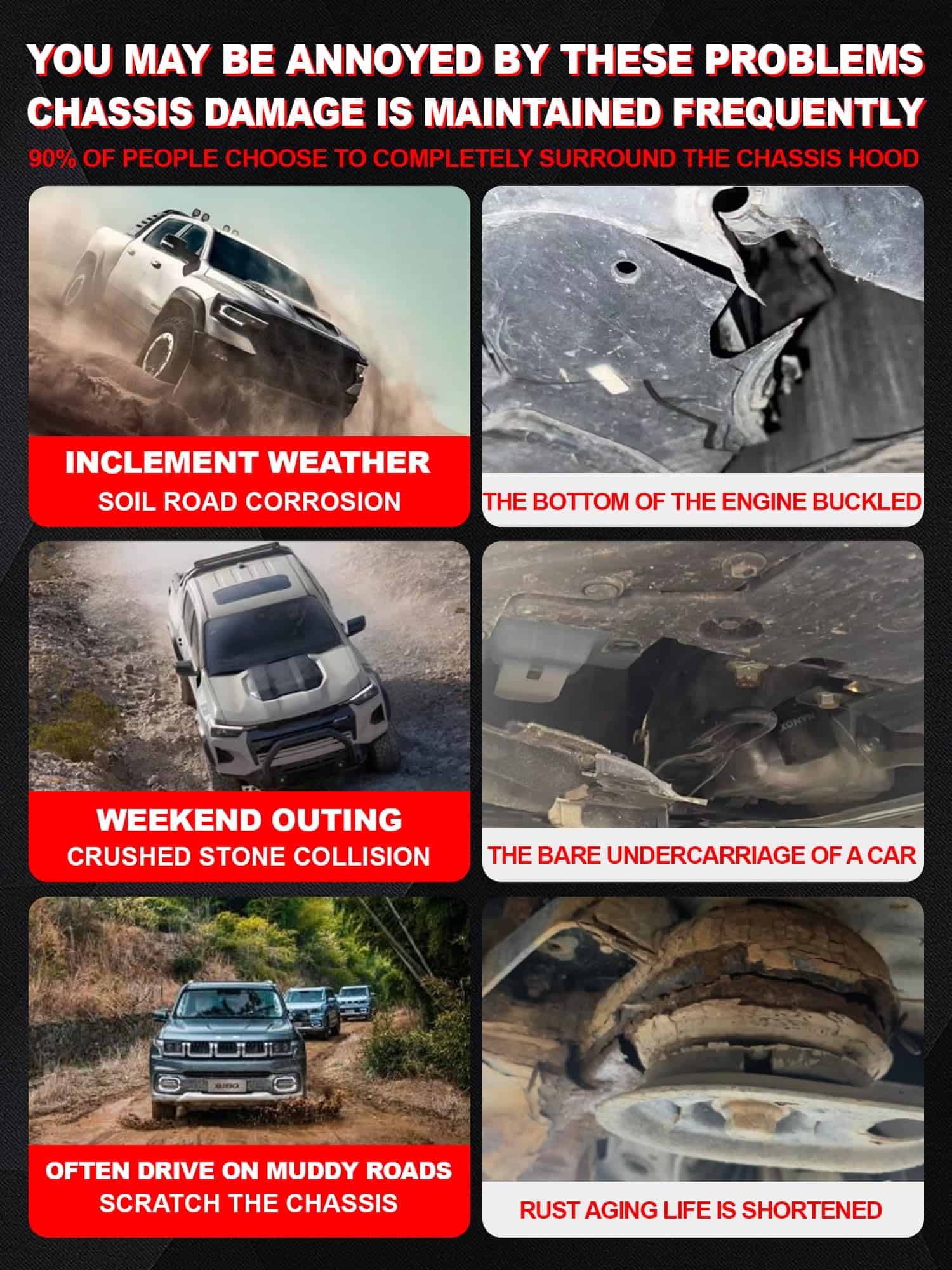 Cubierta de tablero de motor Xongjojo ML3Z-7222-D - Imagen 7