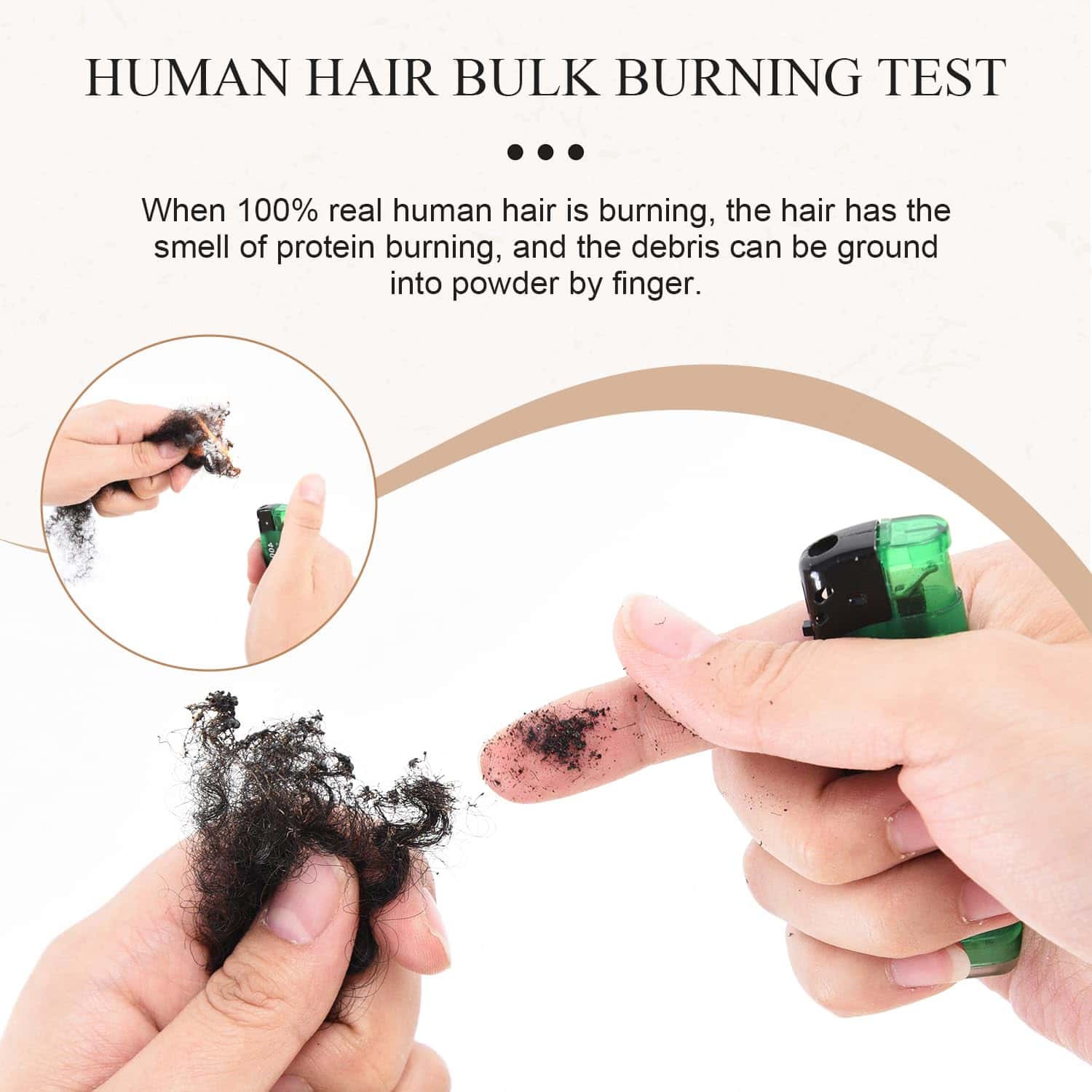 Cabello Humano Rizado Kinky Afro DAIXI, 50 gramos Suave y - Imagen 8