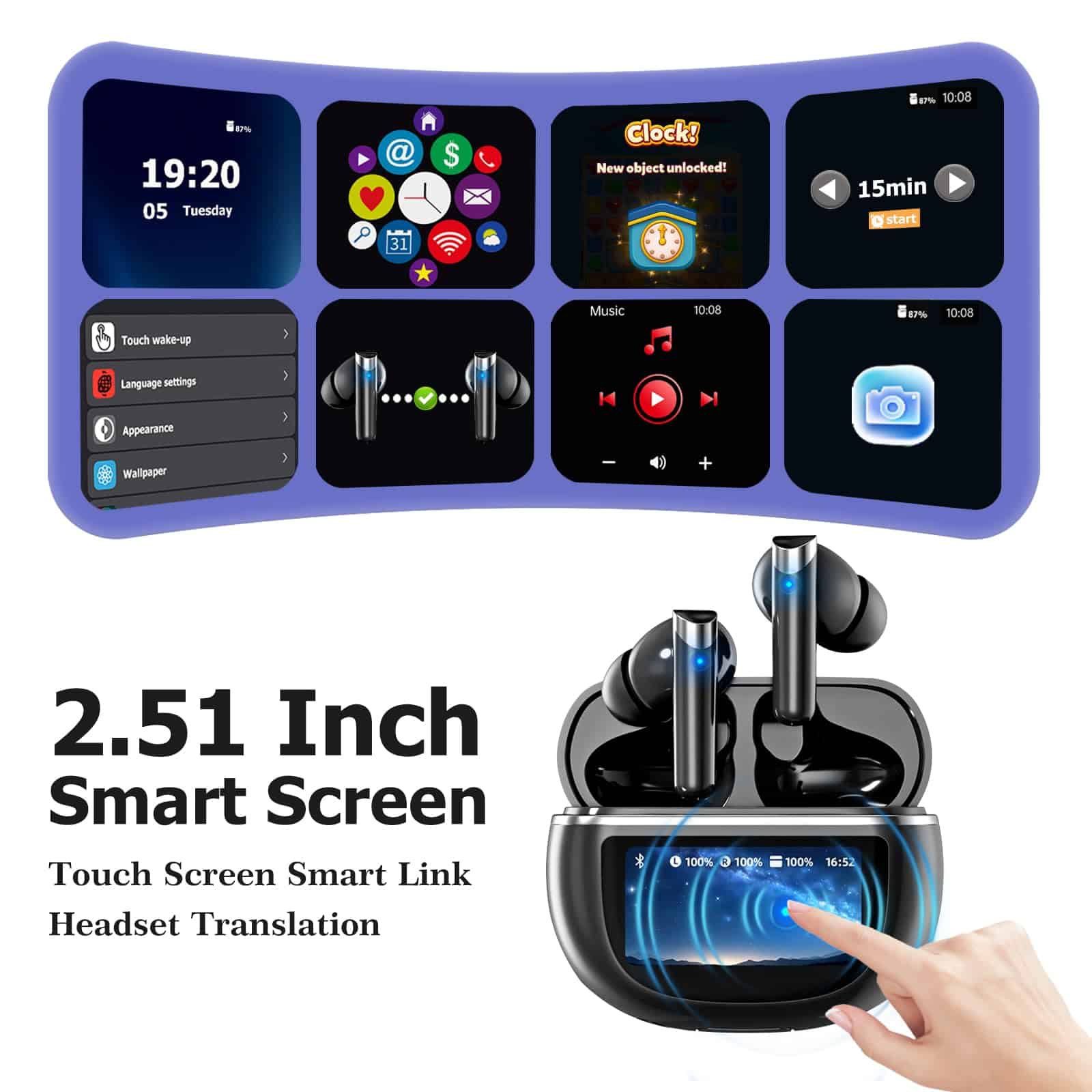 Traductor de Audífonos en Tiempo Real, 3 en 1 con - Imagen 6