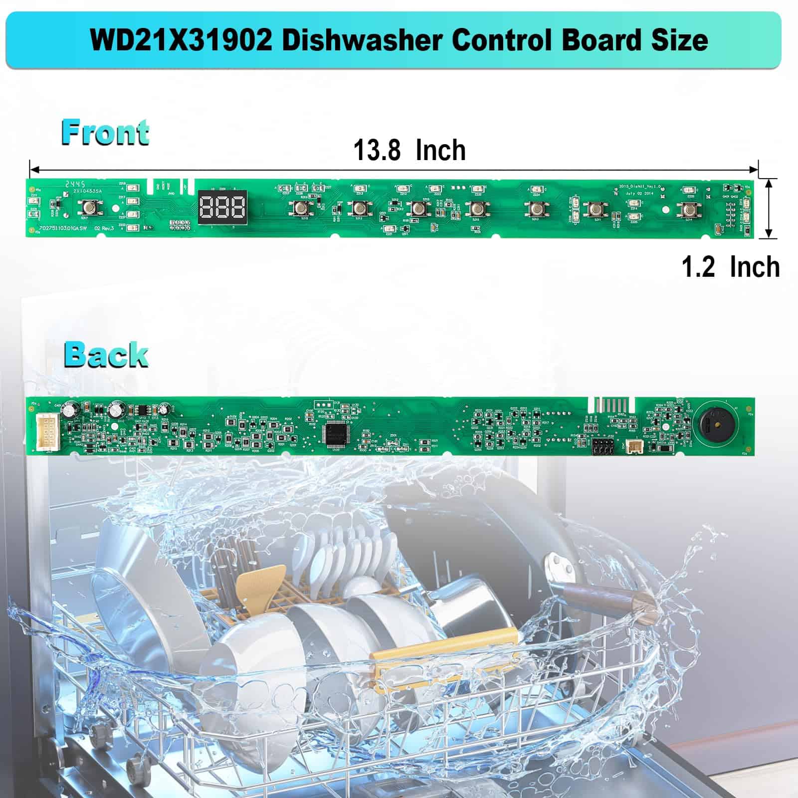 Newnuvaip WD21X31902 WD21X31902C WD21X23462 Tarjeta de - Imagen 7