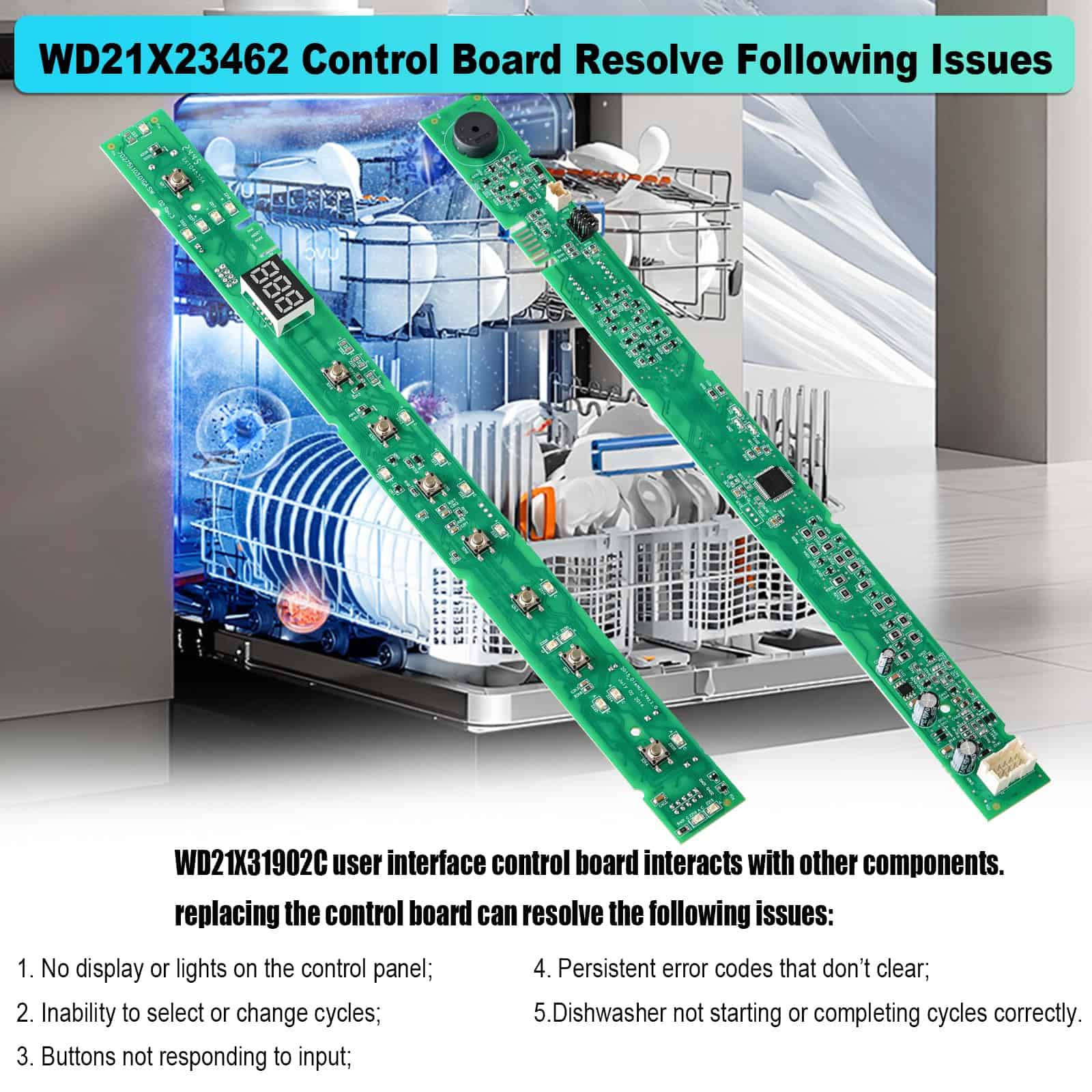 Newnuvaip WD21X31902 WD21X31902C WD21X23462 Tarjeta de - Imagen 5