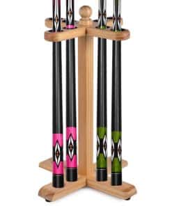 Soporte para tacos de billar y soporte para palos de golf,