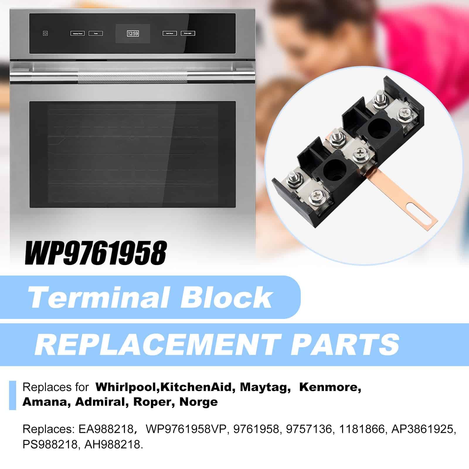 Bloque Terminal de Horno WP9761958, Reemplaza a 5303935238 - Imagen 6