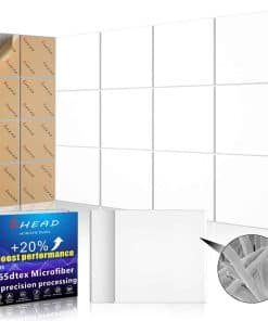 Panel Acústico de Microfibra BSHEAD, Autoadhesivo, 10