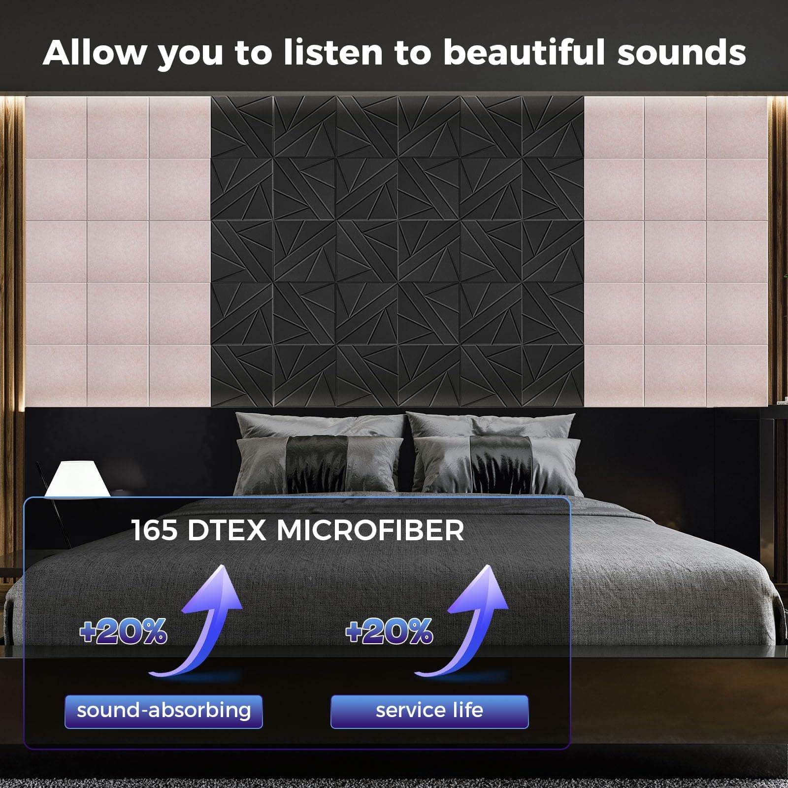 Paneles Acústicos de Microfibra BSHEAD 10 pcs 165dtex ? - Imagen 3