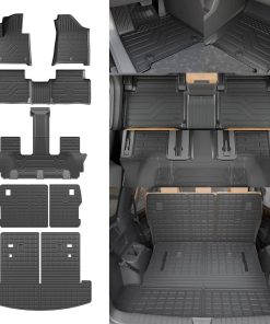 Tapetes para piso Rongtaod Compatible con Hyundai Santa Fe