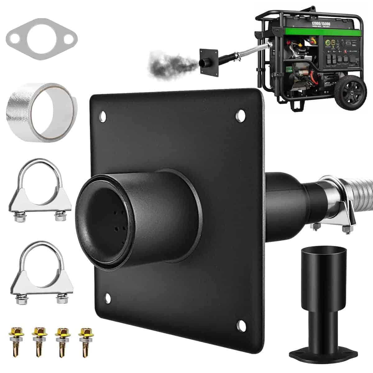 Kit de Extensión de Escape de Silenciador para Generador