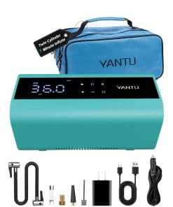 Inflador de neumáticos YANTU inalámbrico con doble cilindro