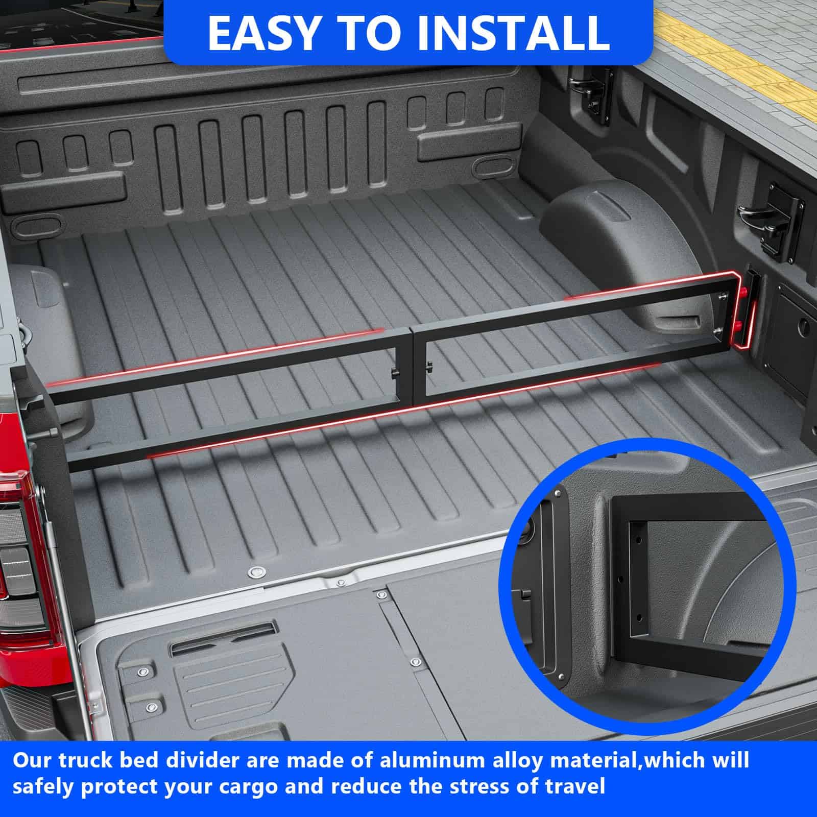Divisor de Cama de Camioneta SZYANG Compatible con - Imagen 3